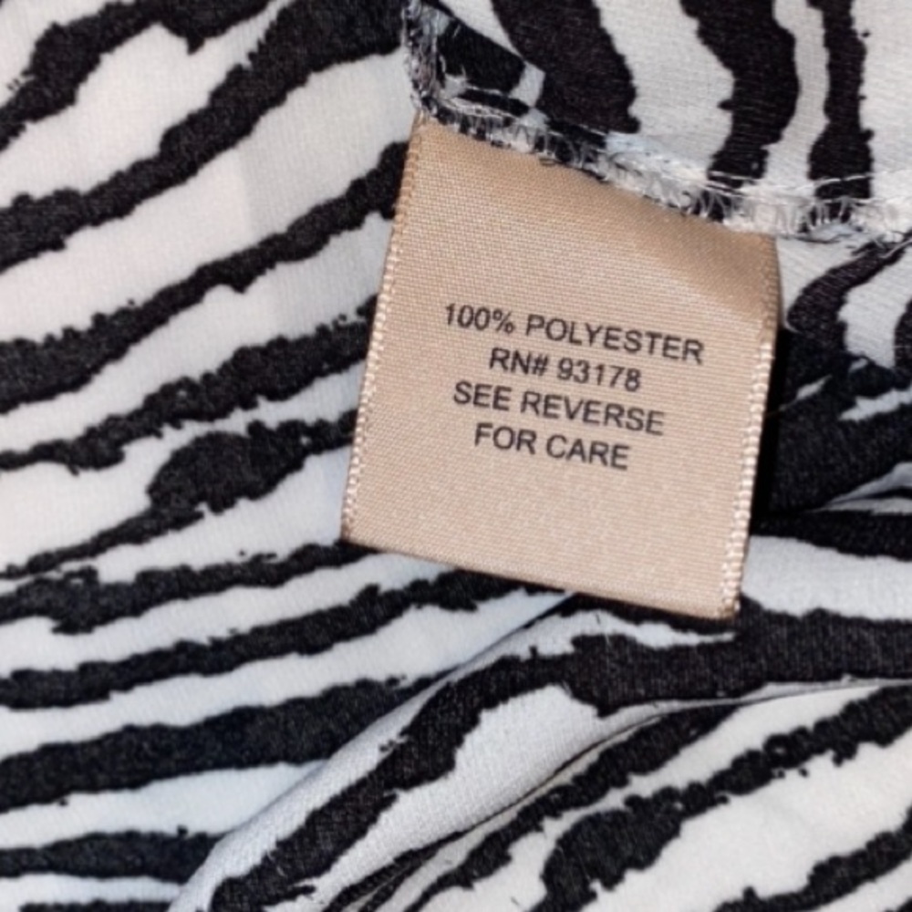Philosophy Zebra Print Button Blouse - image 8